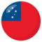 Samoa emoji on Emojione